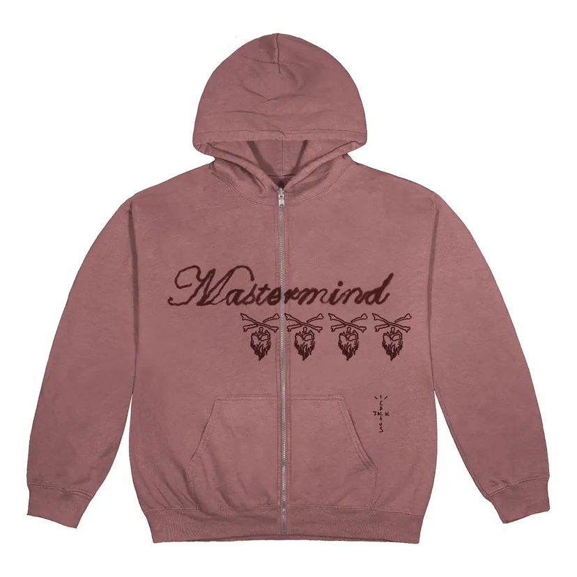Dukserice Cactus Jack by Travis Scott Cactus Jack x Mastermind Skull Zip-Up Hoodie Ružičasta | CJFM-HZ07