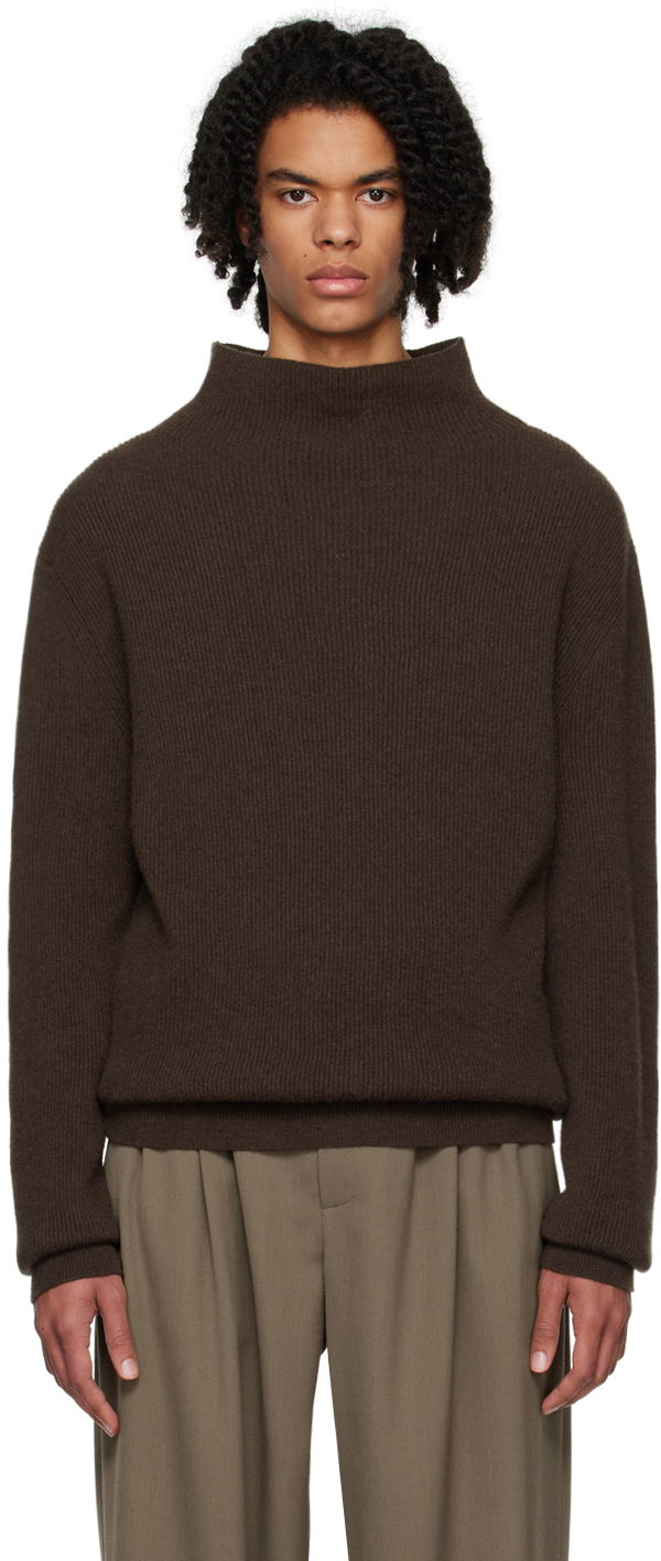 Džemper The Row Knit Turtleneck Sweater Smeđa | 52-F377