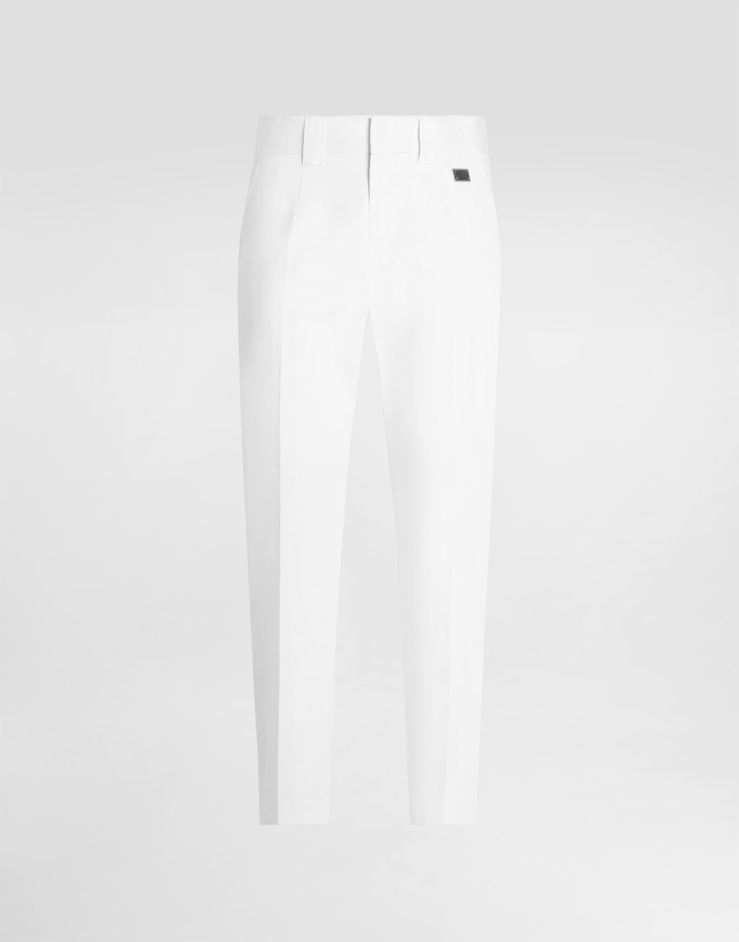 Hlače Dolce & Gabbana Dolce & Gabbana Tailored Cotton Pants Bijela | GP0K3TFUFL3W0800, 0