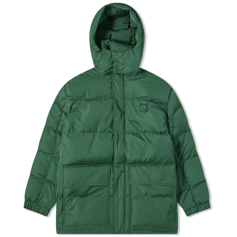 Dukserice MAISON KITSUNÉ Tonal Fox Head Patch Hoodie Zelena | LM02204WQ4016-P399