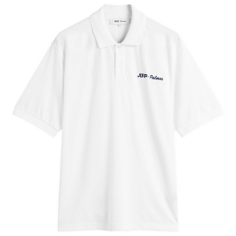 Polo majica Palmes A.T.P. + Palmes Pique Polo Shirt, Size Small Bijela | P10-0076-001