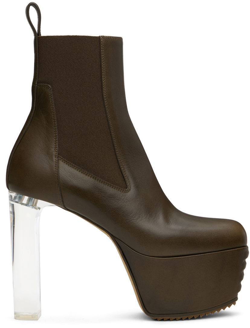 Odjeća Rick Owens Rick Owens Porterville Minimal Grill Beatle 65 Chelsea Boots Zelena | RP02D3847 LOO0