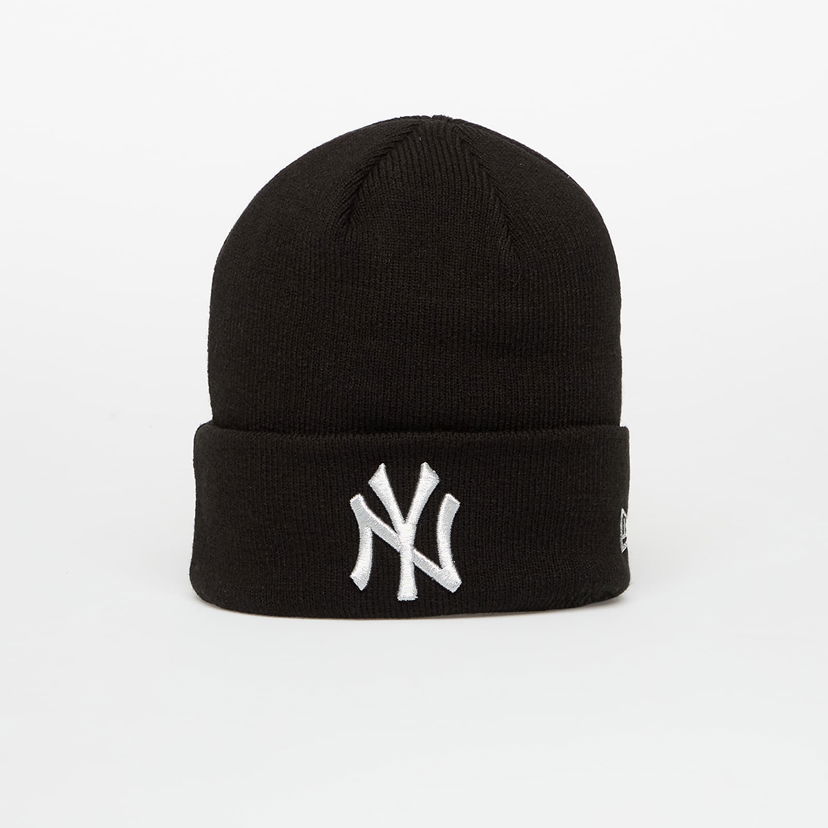 Kapica New Era MLB New York Yankees Metallic Knit Beanie Medium Crna | 60691271