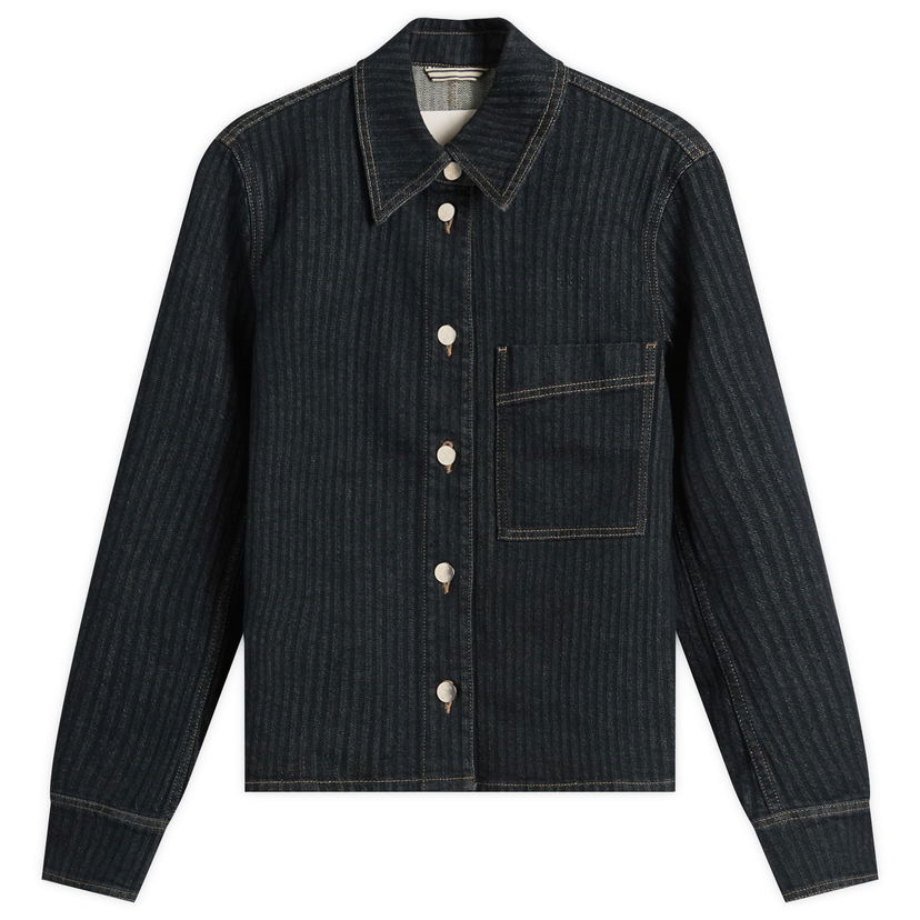 Jakna CLOSED Striped Denim Jacket, Size Large Crna | C97352-02T-2H-DBL
