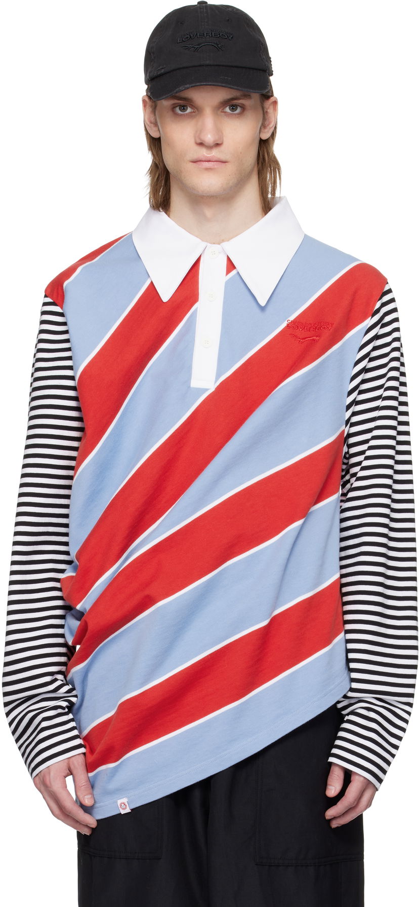 Polo majica Charles Jeffrey Loverboy Charles Jeffrey LOVERBOY Topsy Turvy Rugby Polo Višebojno | 54101201