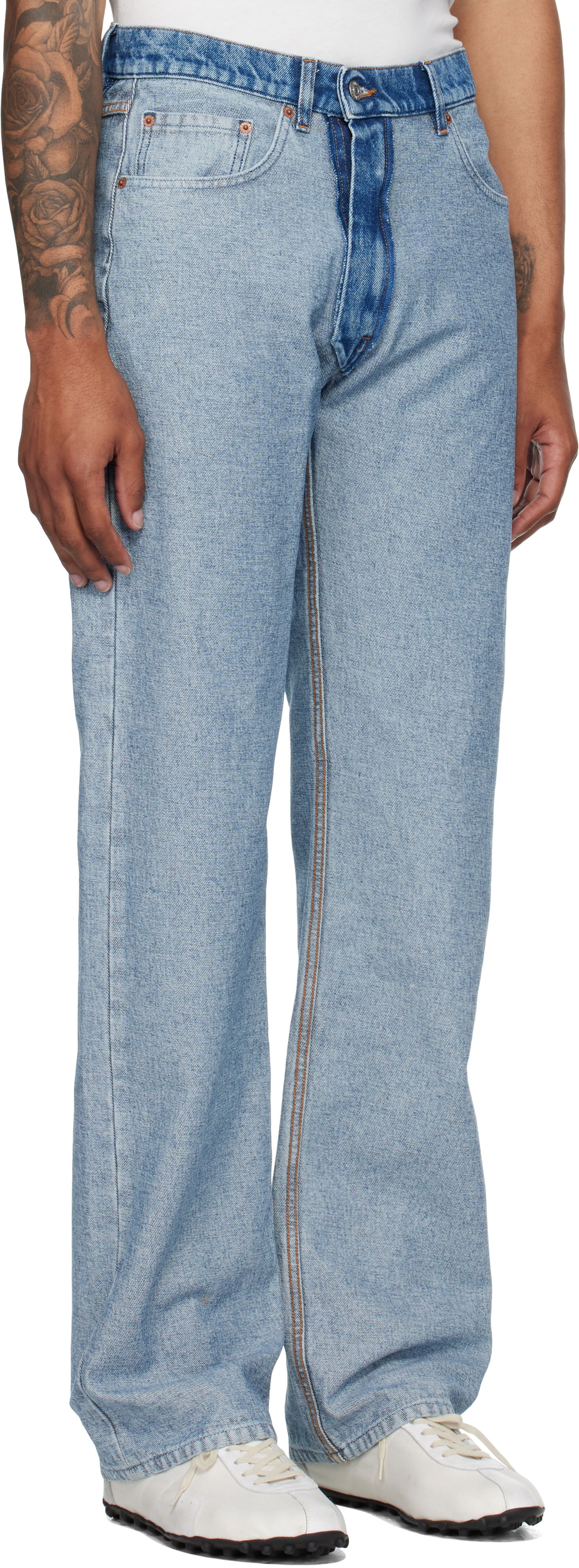 Jeans Maison Margiela MM6 Maison Margiela Straight-Leg Jeans Plava | SH0LA0026 M30018, 1