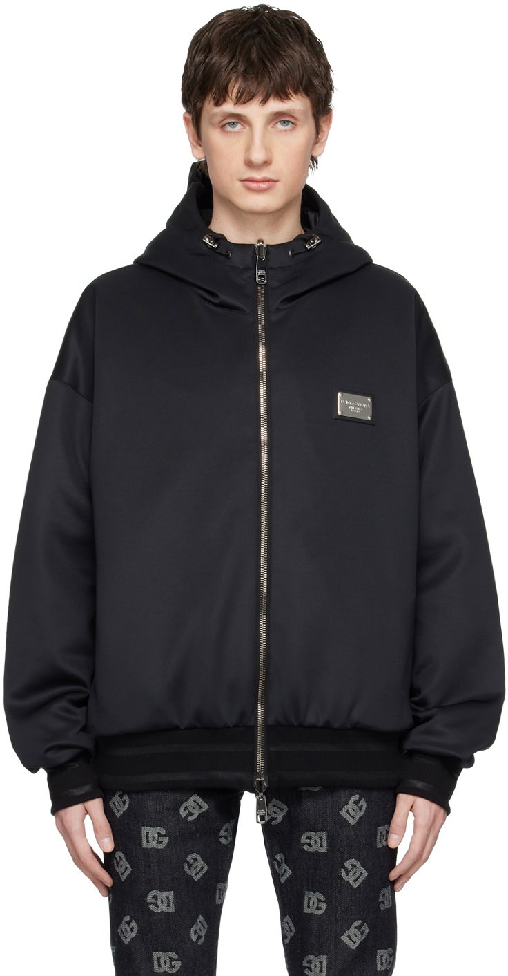 Jakna Dolce & Gabbana Black Reversible Jacket Crna | G9ZT7TFUGK6