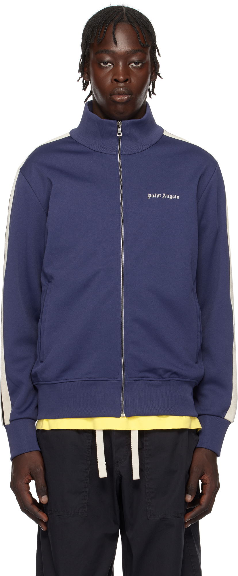 Vjetrovka Palm Angels Classic Logo Track Jacket Tamnoplava | PMBD058C99FAB0024603
