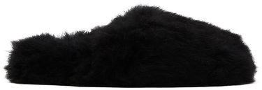 Odjeća Yves Salomon Yves Salomon Toscana Fur Slippers Crna | 24W23WAA342XXTOSX, 0