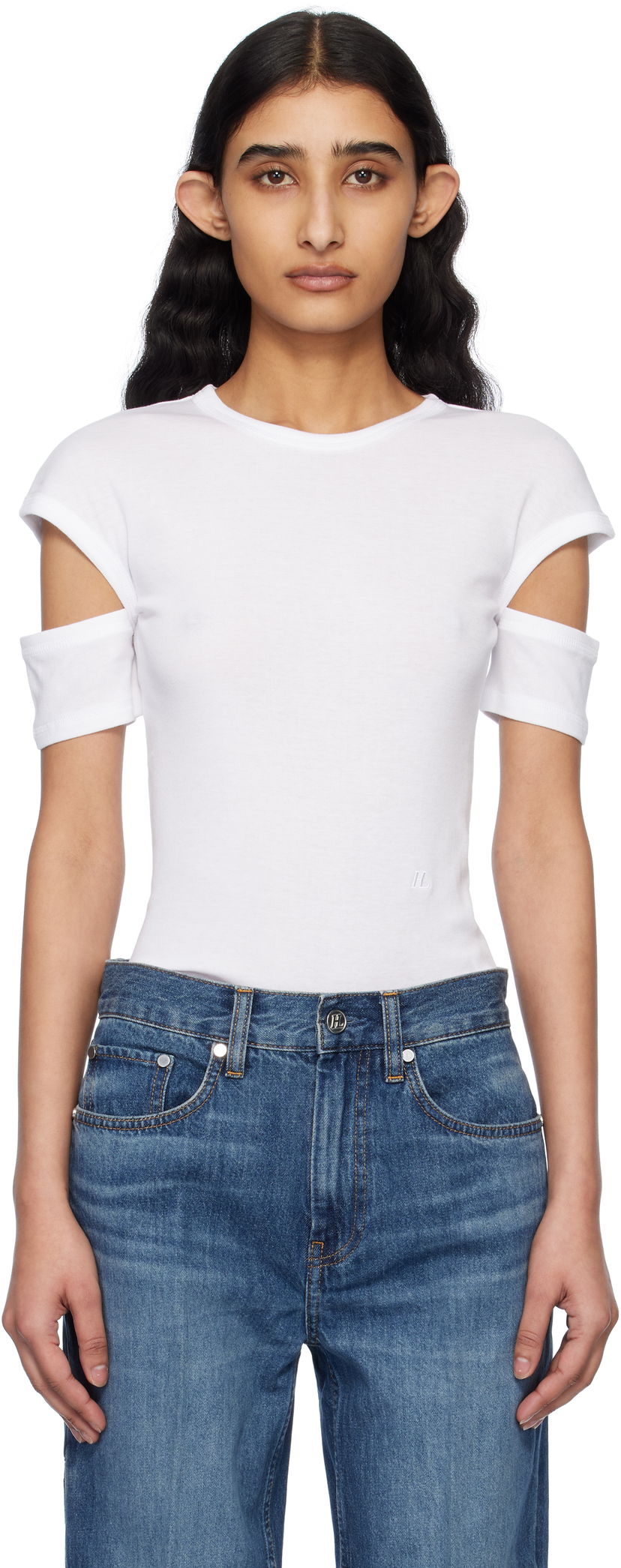 Majica kratkih rukava Helmut Lang Helmut Lang Slim Logo T-Shirt Bijela | O09HW504