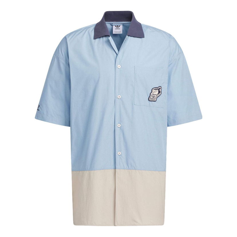 Košulja adidas Originals Yu Nagaba V-Day Relaxed Fit Shirt Plava | IS0635