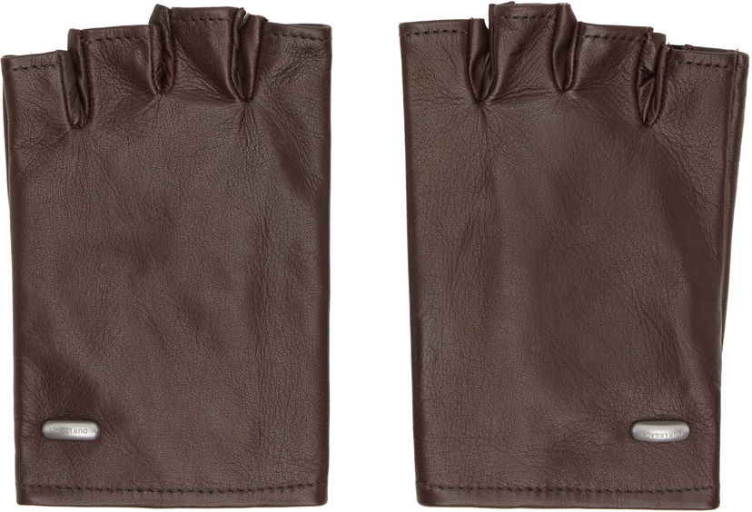 Rukavice OUR LEGACY Leather Fingerless Biker Gloves Smeđa | A4258BC