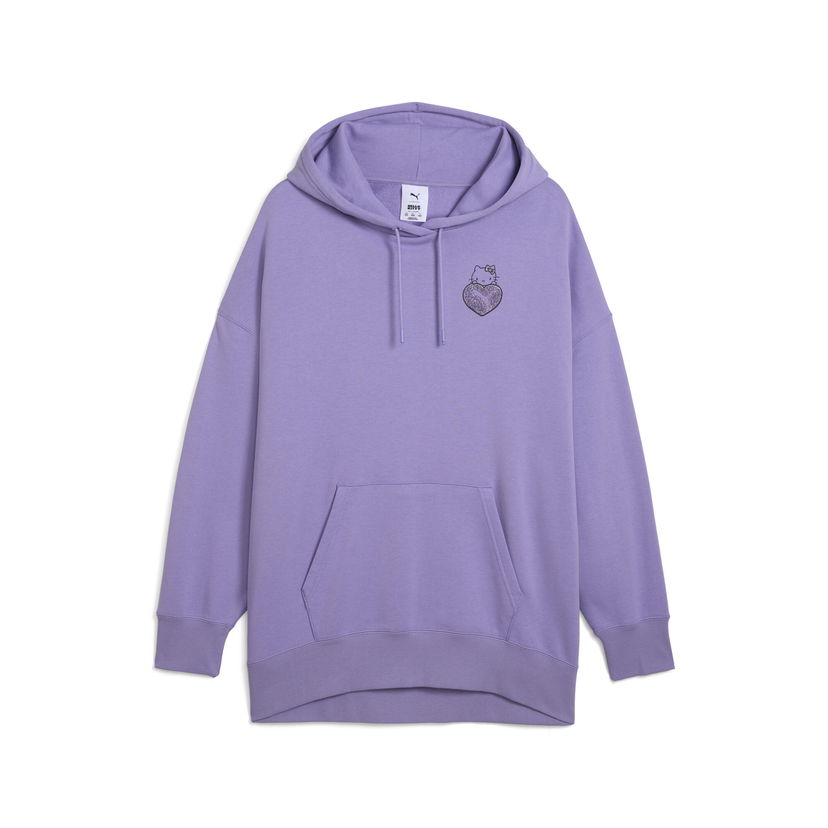 Dukserice Puma PUMA x HELLO KITTY AND FRIENDS Oversized Hoodie Ljubičasta | 631614_29