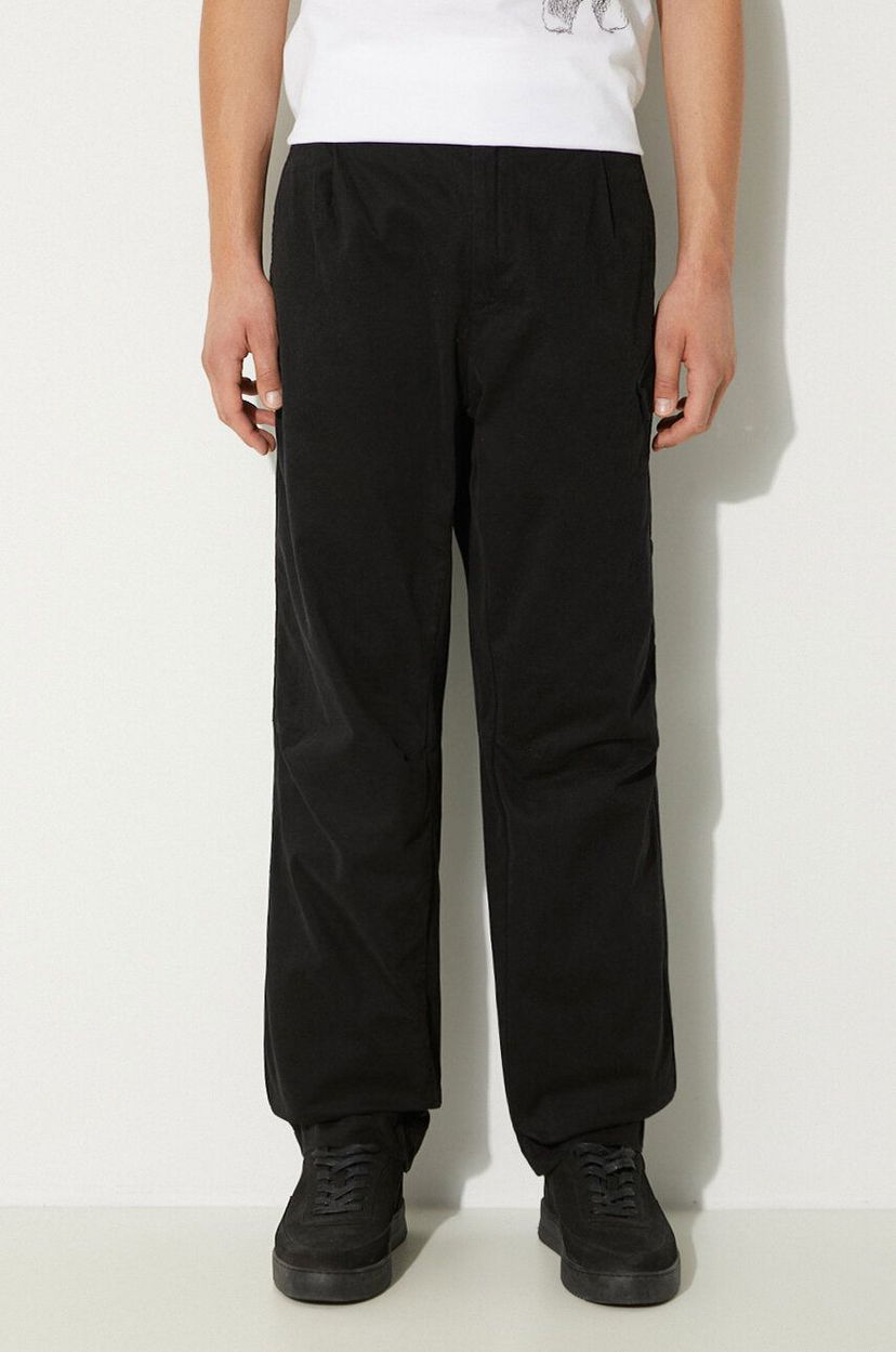 Hlače C.P. Company Loose Chino Pants Crna | 17CMPA110A005529G