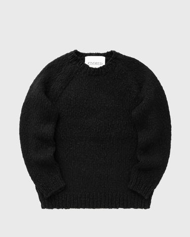 Džemper CLOSED Chunky Knit Crewneck Raglan Jumper Crna | C86804-94B-SI-100, 0