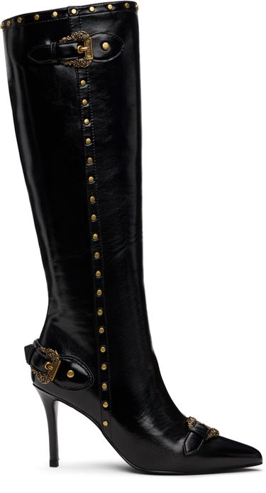 Tenisice i cipele Versace Versace Jeans Couture Couture1 Scarlett Knee-High Boots Crna | E79VA3S58_EZSC35, 0