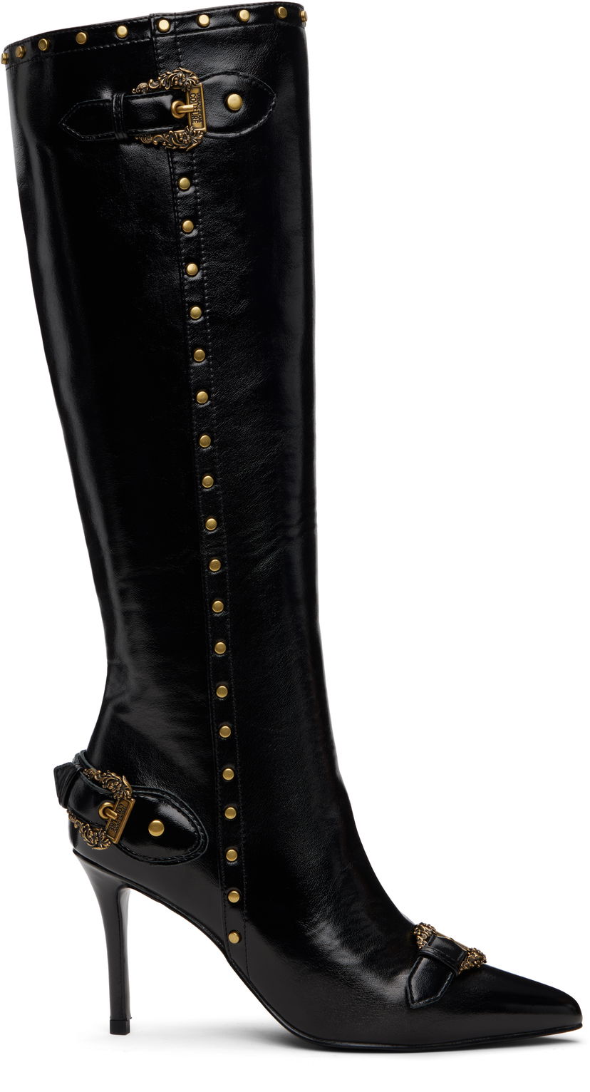 Tenisice i cipele Versace Versace Jeans Couture Couture1 Scarlett Knee-High Boots Crna | E79VA3S58_EZSC35