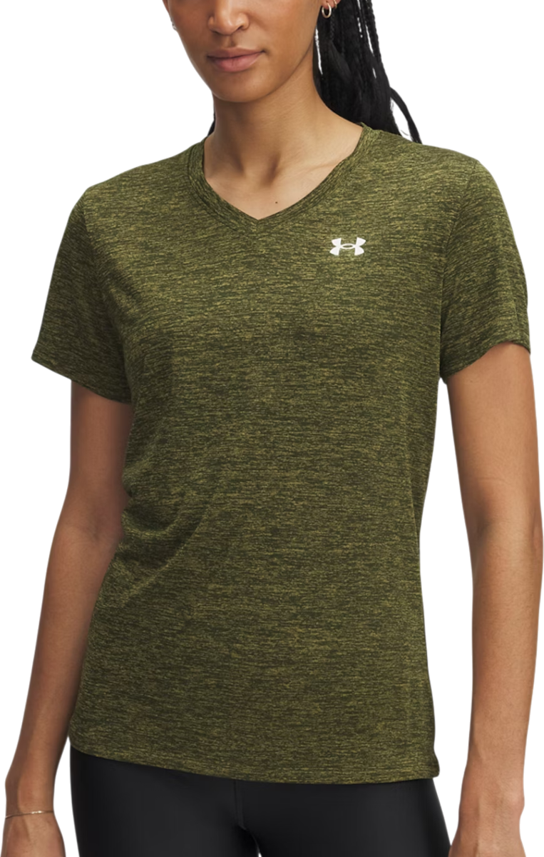 Majica kratkih rukava Under Armour Heathered V-Neck Short-Sleeve T-Shirt Tech SSV- Twist Zelena | 1384227-308, 0