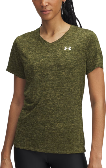 Majica kratkih rukava Under Armour Heathered V-Neck Short-Sleeve T-Shirt Tech SSV- Twist Zelena | 1384227-308, 0