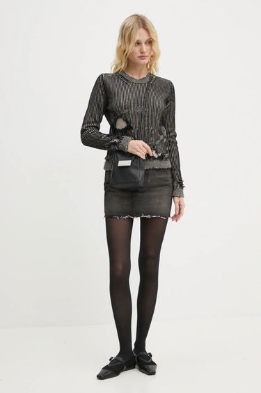 Džemper Maison Margiela Distressed Ribbed Knit Sweater Crna | S62HL0026.M13076, 1