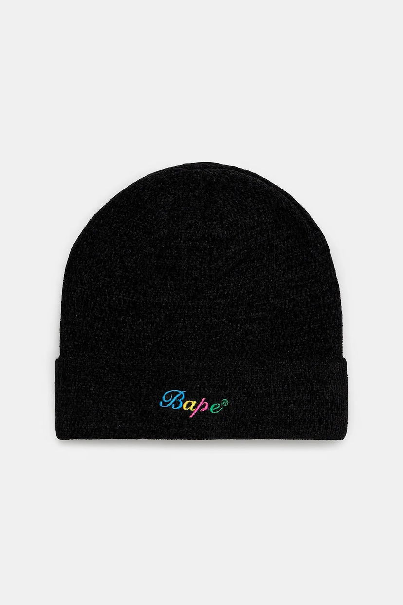 Kapica BAPE A Bathing Ape Knitted Beanie Crna | 1K80281002