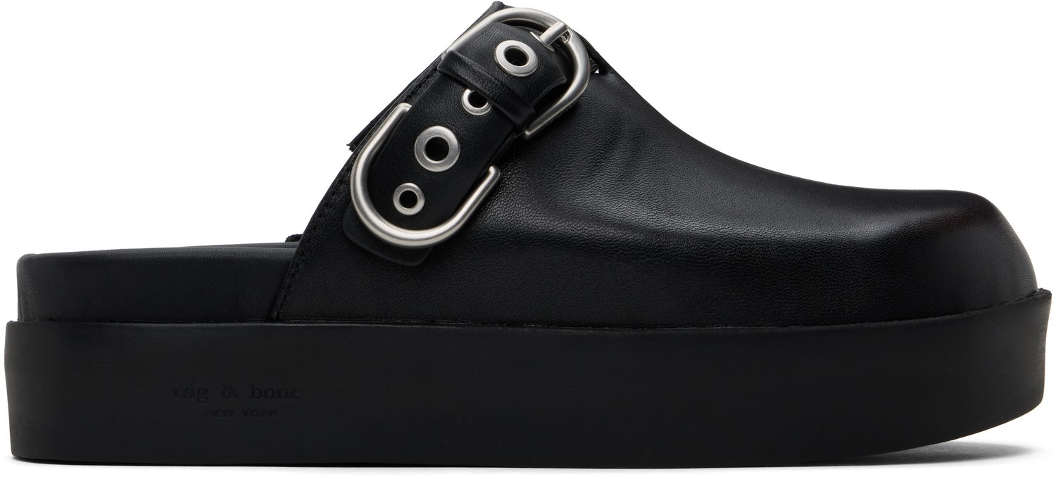 Odjeća rag & bone Rag & Bone Geo Platform Mules Crna | WFF24HF1003LE03, 0