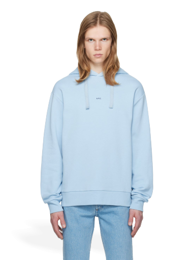 Dukserice A.P.C. Larry Hoodie Plava | COGWQ-H27622