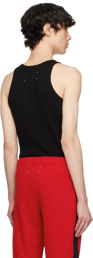 Majica bez rukava Maison Margiela Maison Margiela Ribbed Tank Top Crna | S50NL0049 M20060, 2