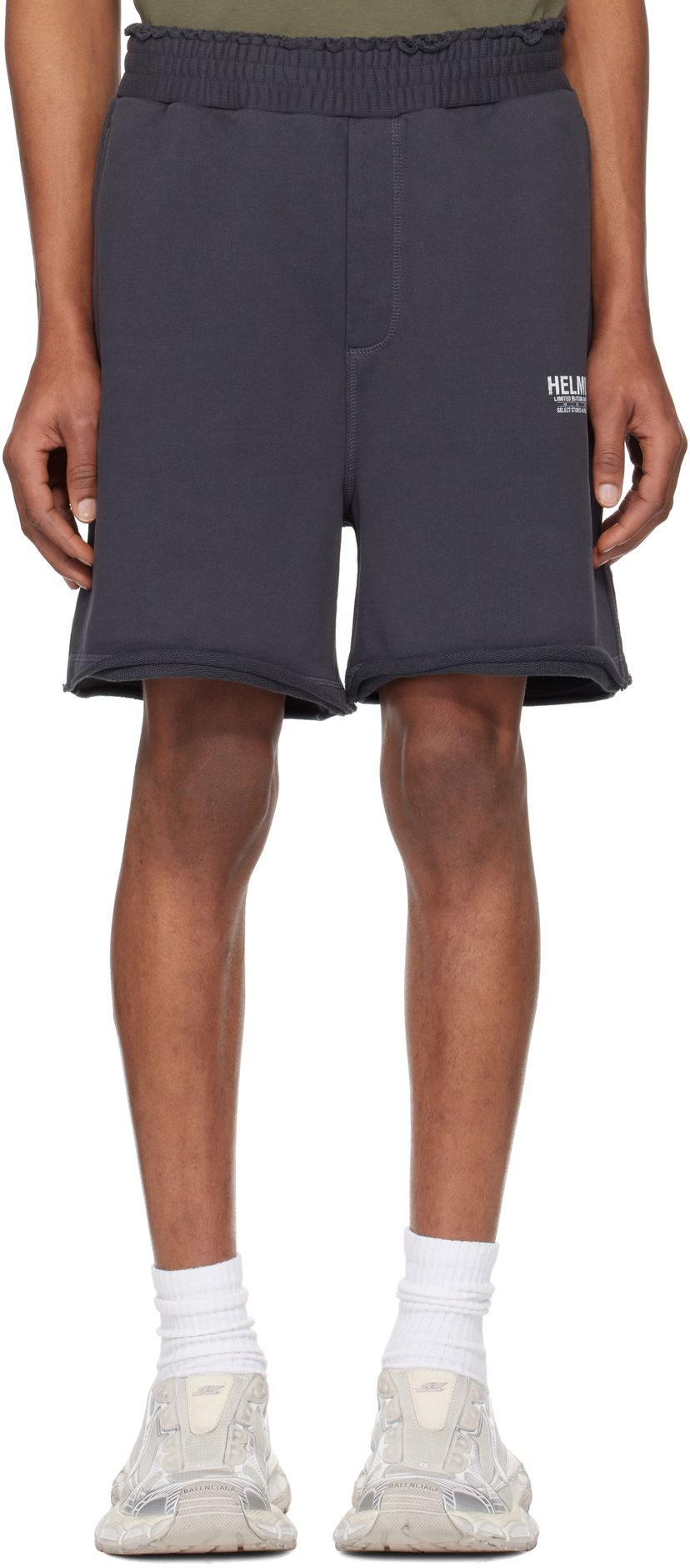 Kratke hlače Helmut Lang Helmut Lang Meatpacking Shorts Siva | O10HM210