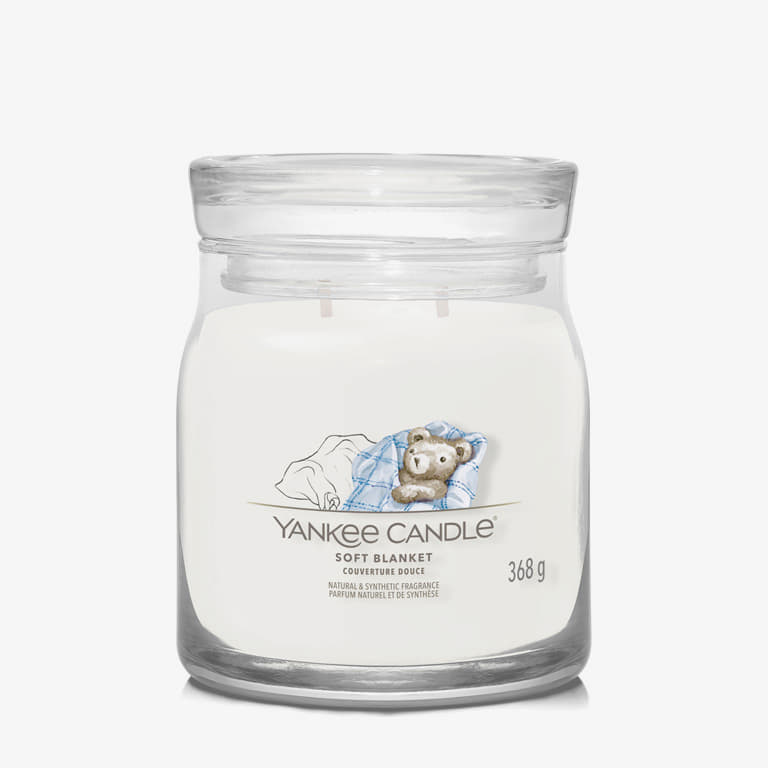 Svijeće Yankee Candle Signature Medium Jar Candle Soft Blanket Bijela | 40795