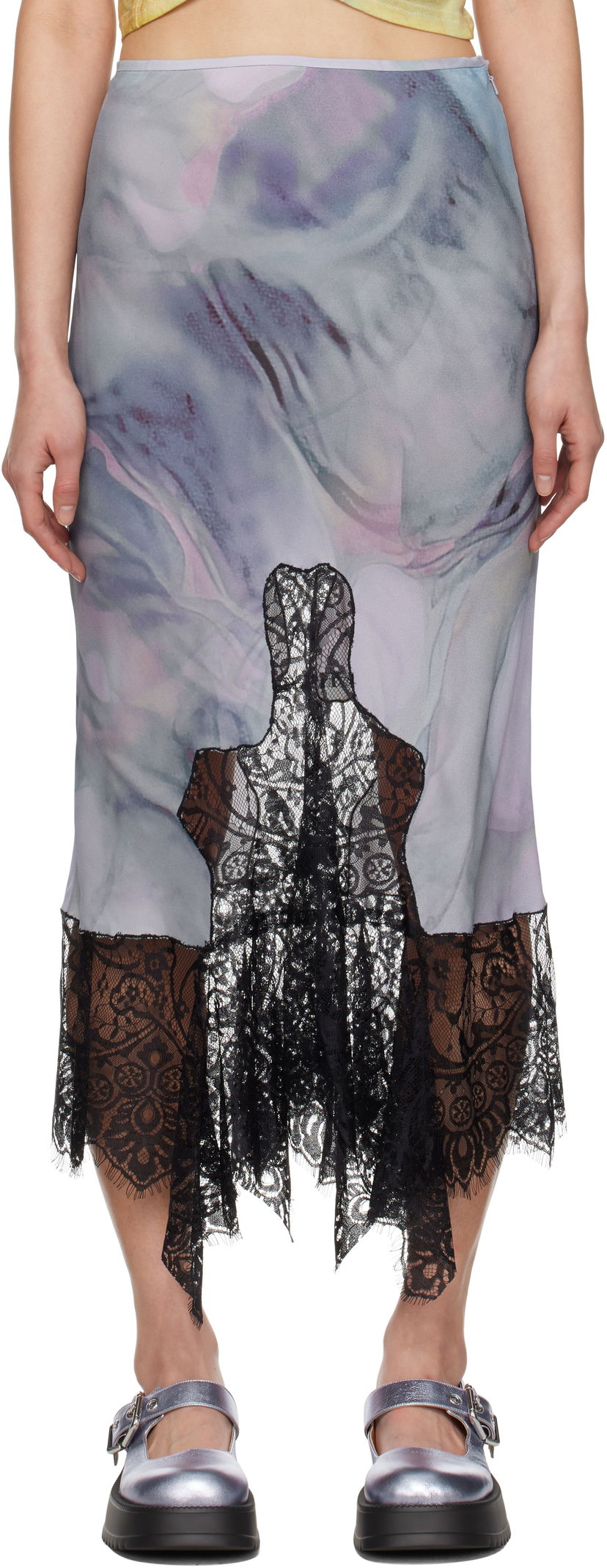 Suknja Collina Strada Collina Strada Hiss Lace Midi Skirt Višebojno | XX7120