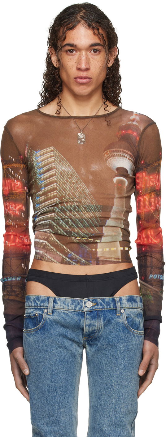 Majica bez rukava Jean Paul Gaultier Gaultier Shayne Oliver Edition Long Sleeve Graphic T-Shirt Višebojno | 24/27-U-TO192-T551-60405030
