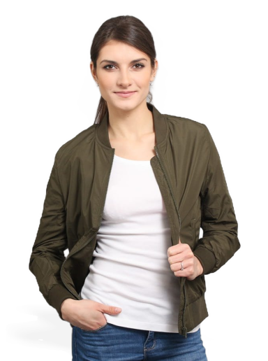 Bomber jakna Urban Classics Ladies Light Bomber Jacket Zelena | TB1217 green