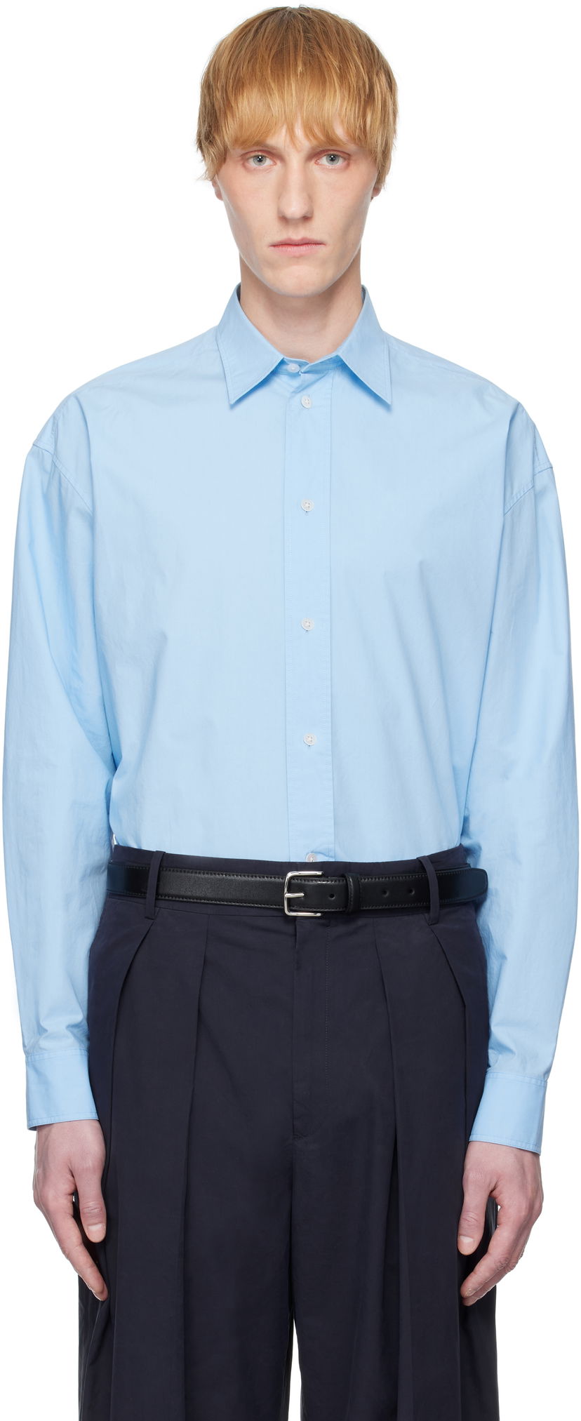 Košulja The Row The Row Miller Button-Up Shirt Plava | 970-W2567