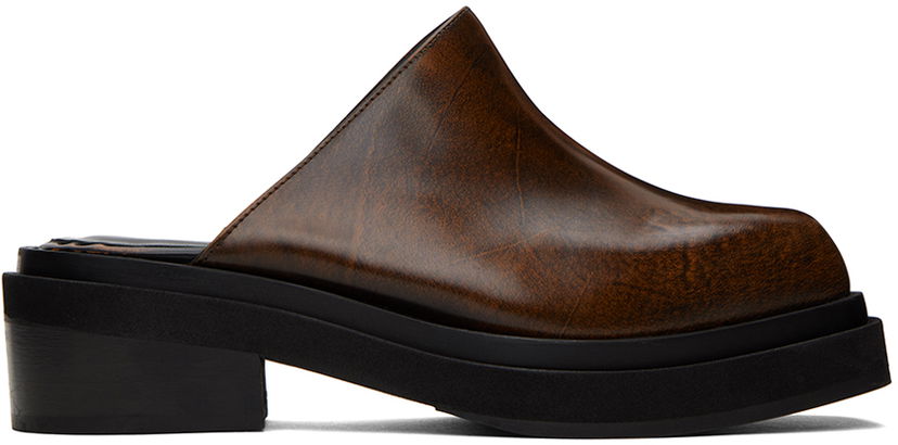 Odjeća Eckhaus Latta Brown Zoe Clogs Smeđa | FEKLMZOCL06M0F