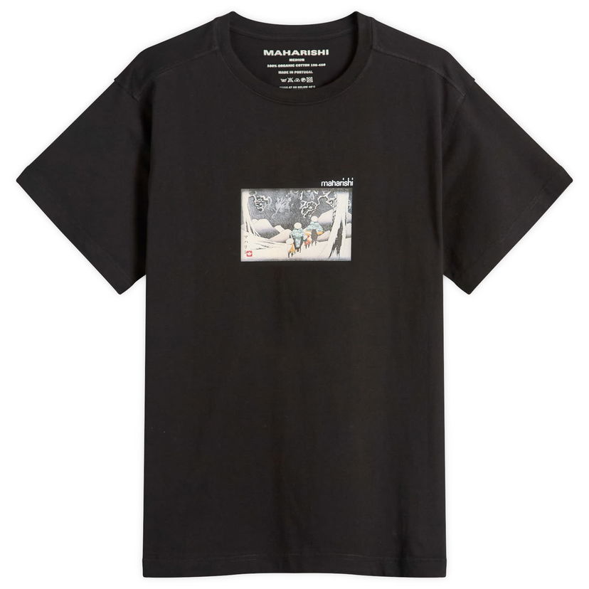 Majica kratkih rukava Maharishi Travellers In Snow Graphic Tee, Size Large Crna | 2213-BLK