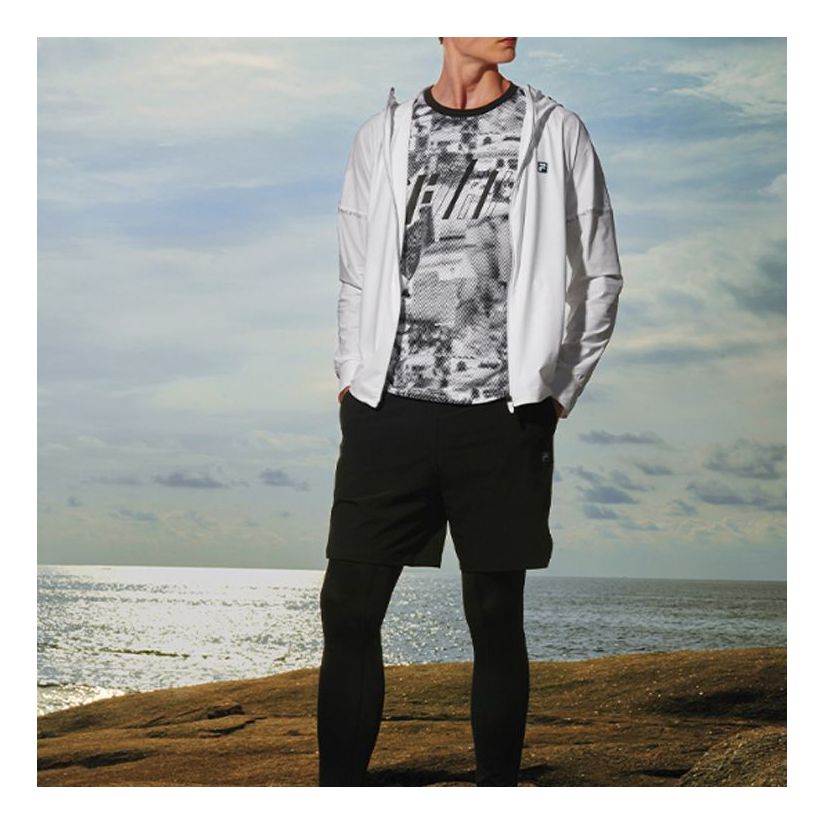 Vjetrovka FILA Knit Running Jacket Bijela | A11M021502F-WT, 0