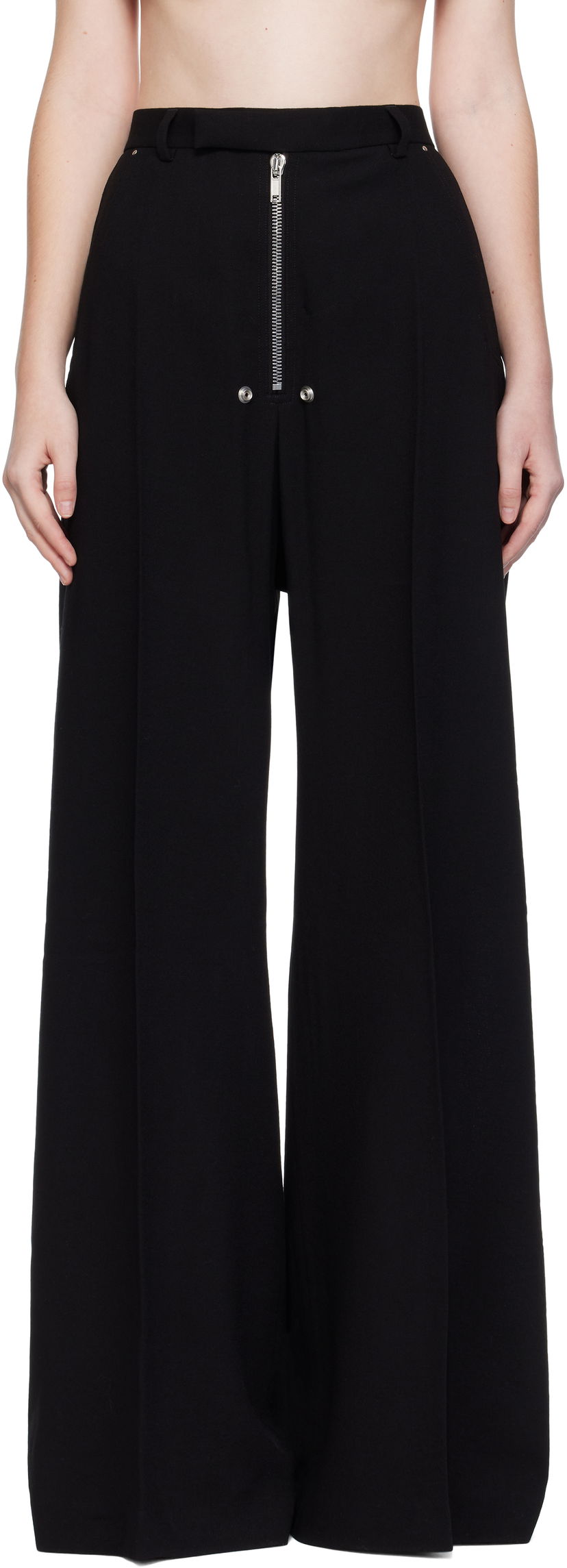 Hlače Rick Owens Rick Owens Concordians Tailored Wide Trousers Crna | RP02E4355 WA
