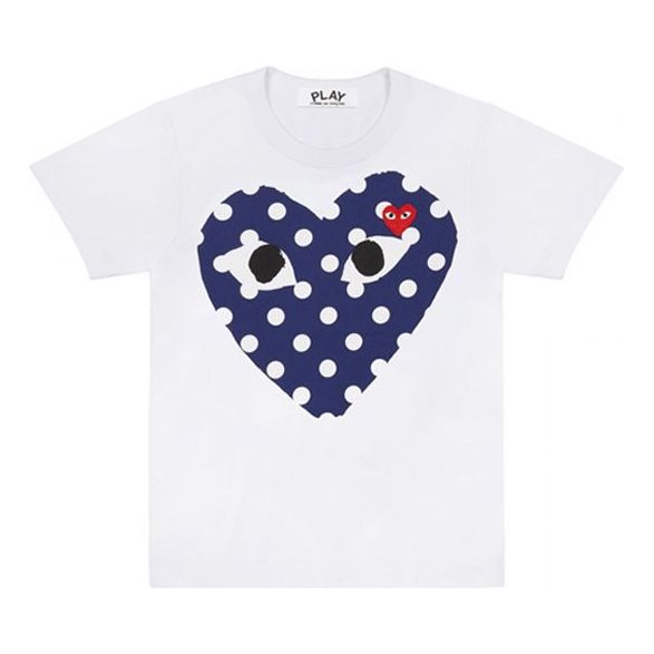 Majica kratkih rukava Comme des Garçons PLAY Short Sleeve T-Shirt with Graphic Print Bijela | AZT234