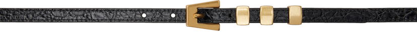 Pojasevi BY FAR BY FAR Vic Circular Buckle Belt Crna | 21PFVICSBLCCE