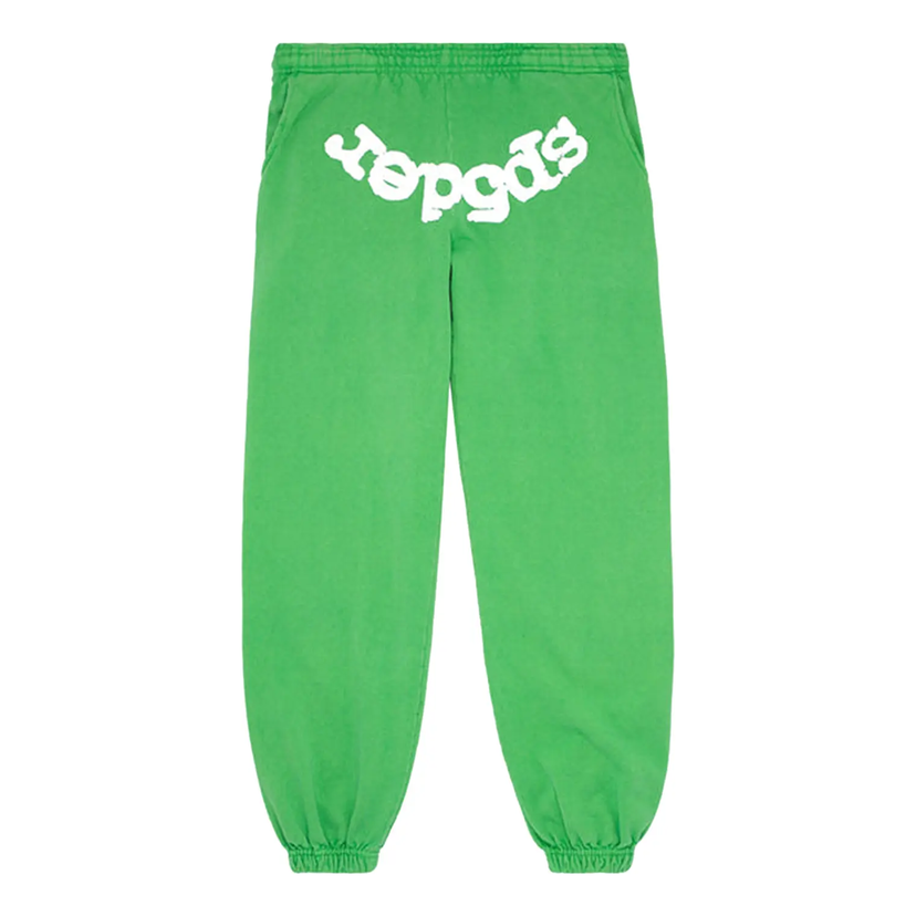 Trenirka Sp5der Classic Sweatpants Zelena | SP5-8D-CLS-SLG