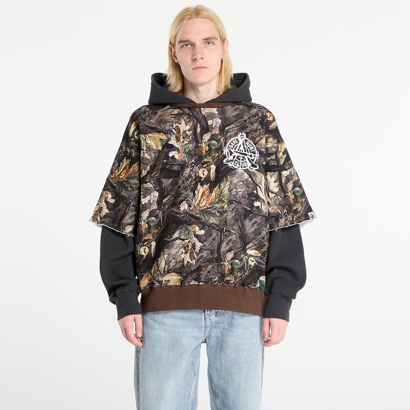 Dukserice BAPE Tree Edge Camo Layered Pullover Hoodie XXL Višebojno | 001PPL801003MBRW