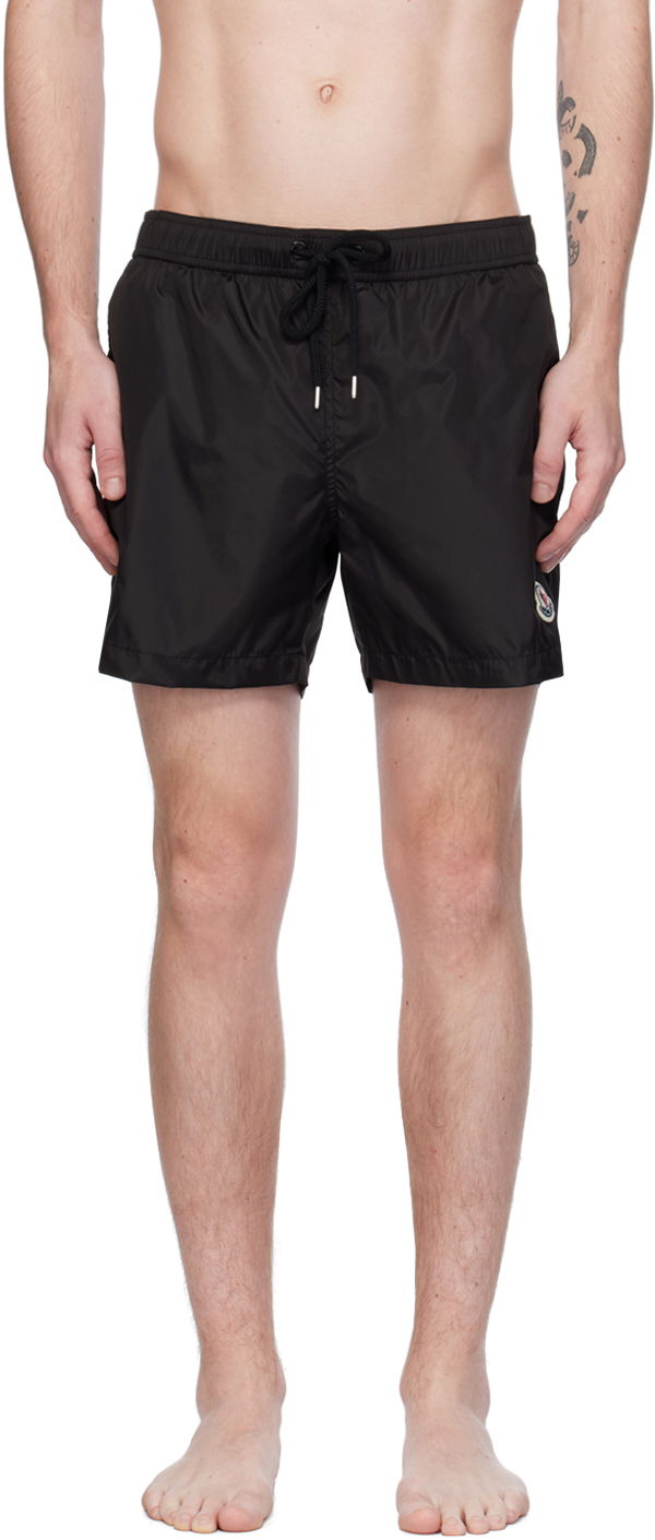 Kupaći kostimi Moncler Patch Swim Shorts Crna | J10912C0000453326