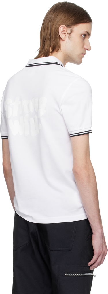 Polo majica Comme des Garçons Comme des Garçons Shirt Fred Perry Edition 'Strong Will' Polo Bijela | FO-T502-051, 2