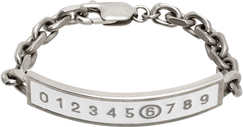 Narukvica Maison Margiela MM6 Maison Margiela Numeric Chain Bracelet Metalik | SM6UY0089 P7211