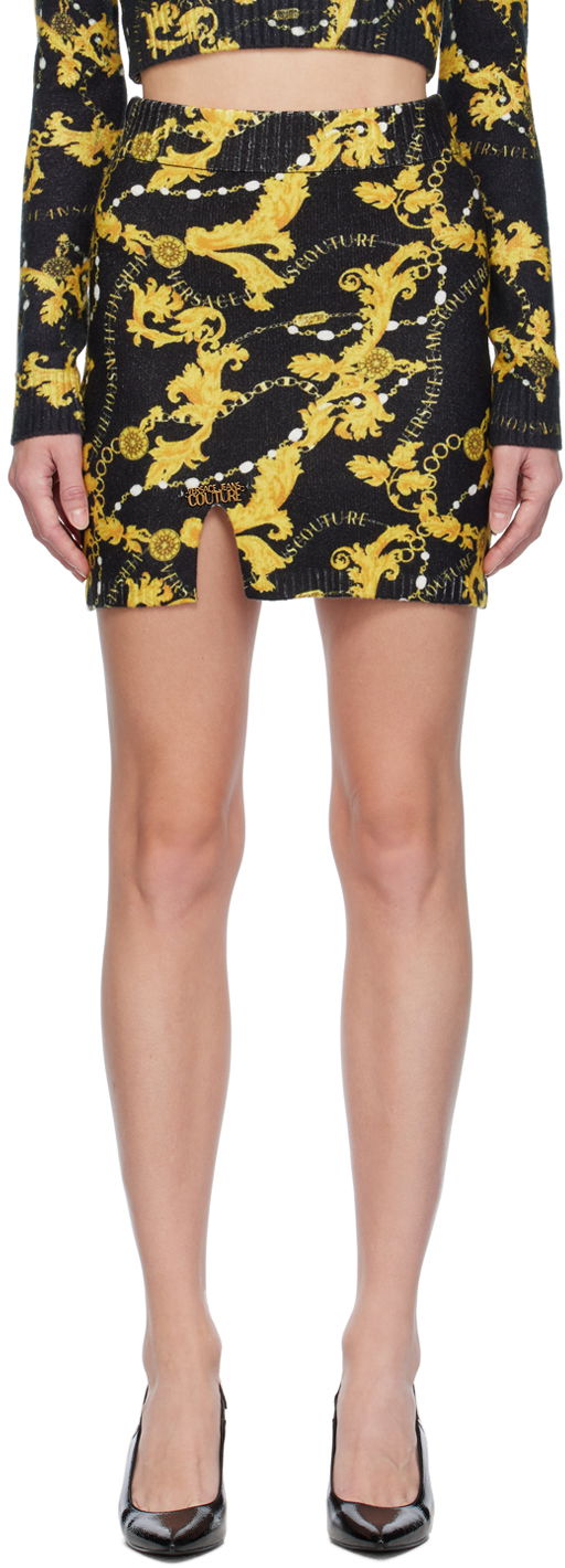 Suknja Versace Jeans Couture Chain Couture Miniskirt Crna | E75HAEM41_ECM34N, 0