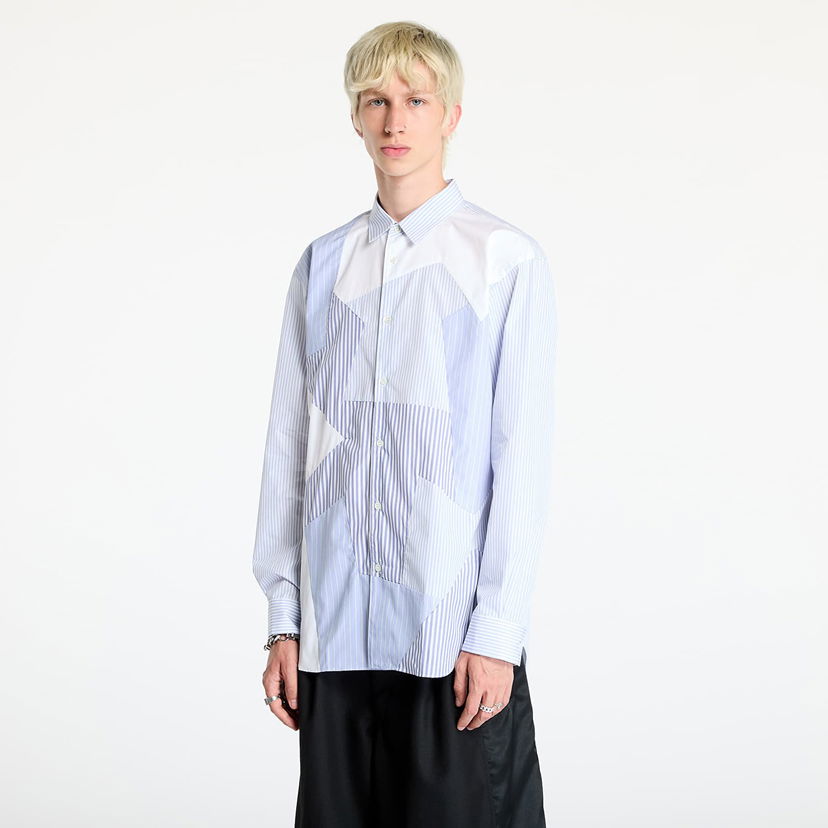 Košulja Comme des Garçons SHIRT Woven Shirt White/ Stripe Plava | FN-B027 White