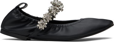 Tenisice i cipele Stella McCartney Stella McCartney Elsa Crystal Flowers Ballerina Flats Crna | 810497W1IL0, 0