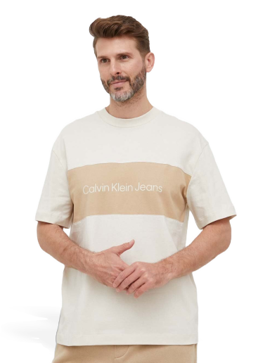 Majica kratkih rukava CALVIN KLEIN Tee Bež | J30J323760