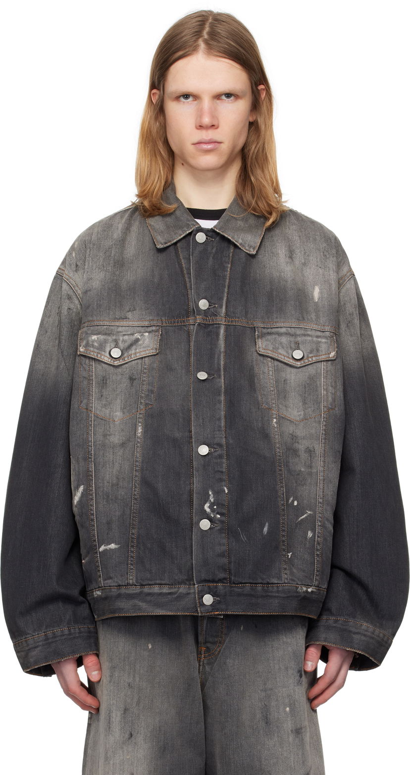Jakna Acne Studios Acne Studios Oversized Denim Jacket Siva | C90190-